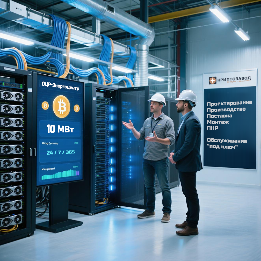 Криптозавод на базе парогазовых электростанций ПГУ-ТЭС для майнинга