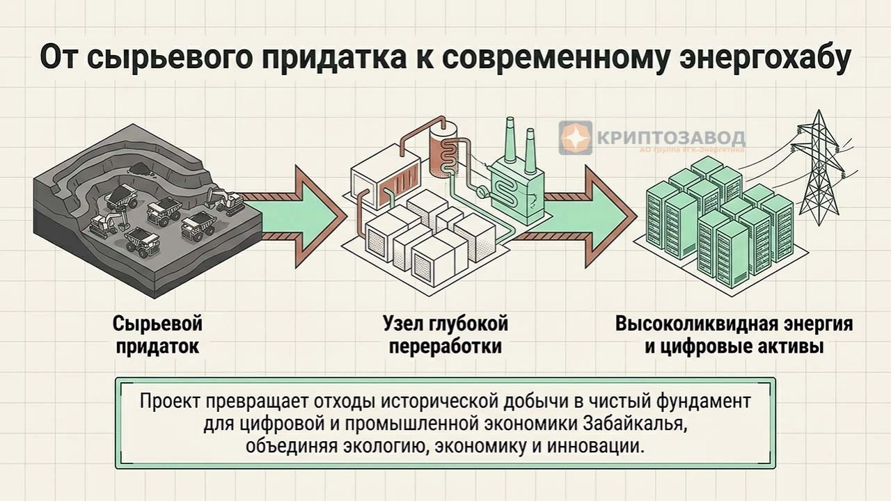 6 МВт чистой энергии из угля в Забайкалье. Утилизация угольных шламов Кузбаса